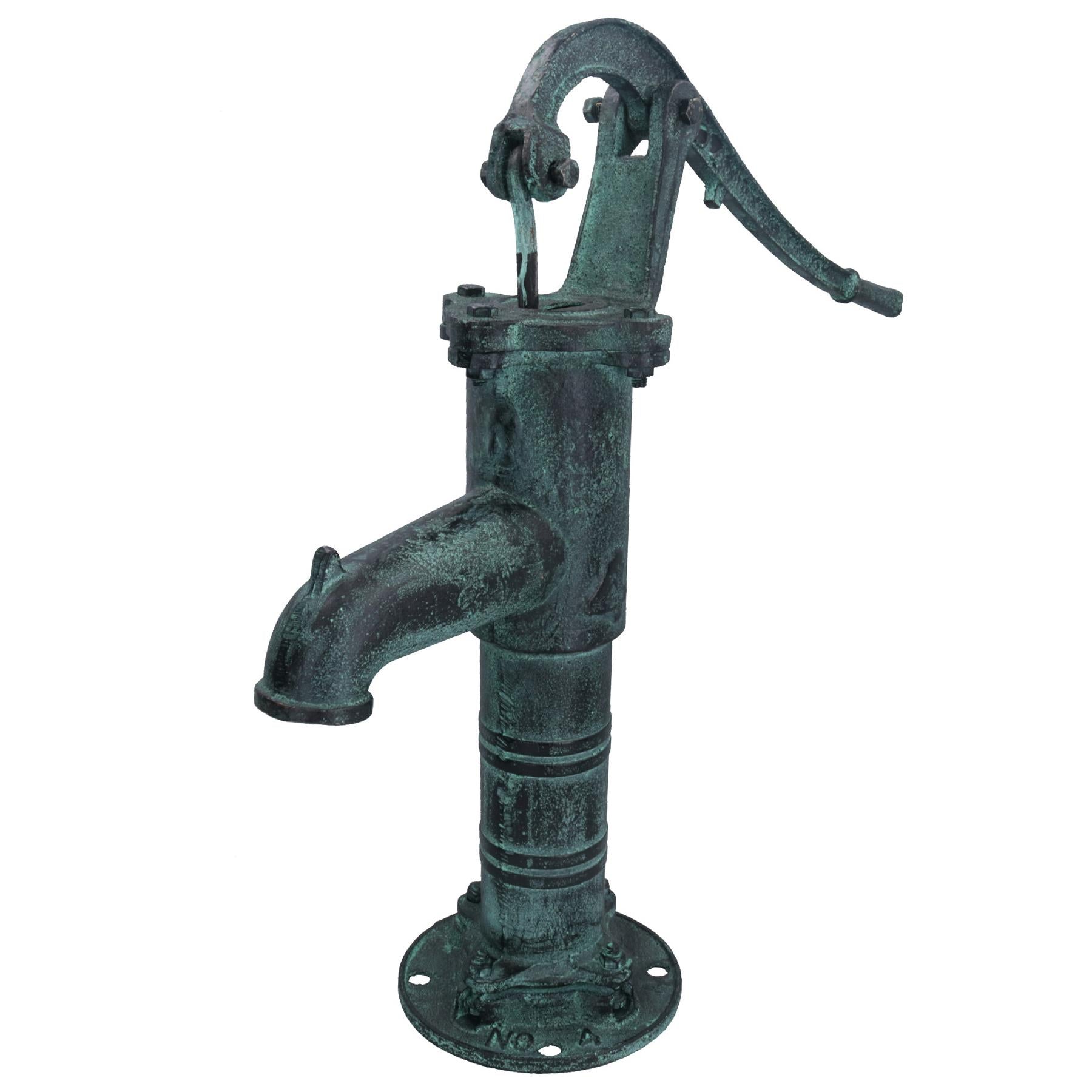 Large Garden Hand Water Pump Vintage Style Cast Iron Well Ornament Feature