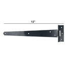 12” (300mm) Heavy Duty T Tee Hinges for Doors + Gates with Fixing Screws