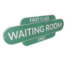 First Class Waiting Room Sign Plaque Train Stop Railway Wall Station Gate Fence