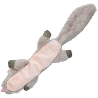 Plush Super Soft Unstuffed Chipmunk Dog Toy With Squeak 8x10x58cm