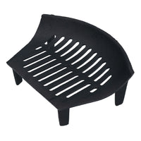 16" Fire Grate For 18" Fireplace Cast Iron Coal Log Black Front Open Basket