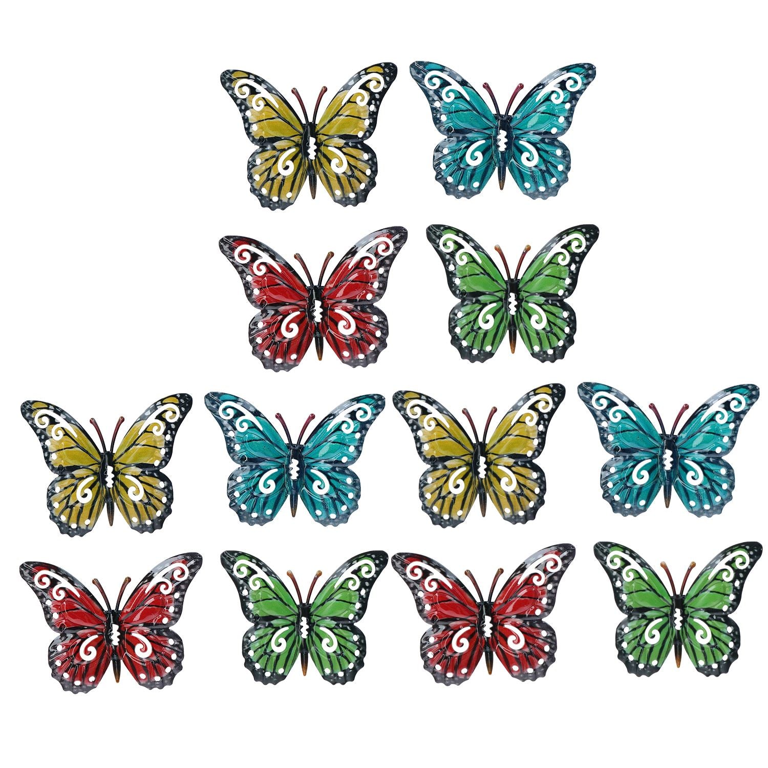 Small Metal Butterflies for Garden/Home Wall Art