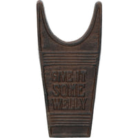 Boot Jack 'Give it some welly' Shoe Remover Door Cast Iron Puller Wellington