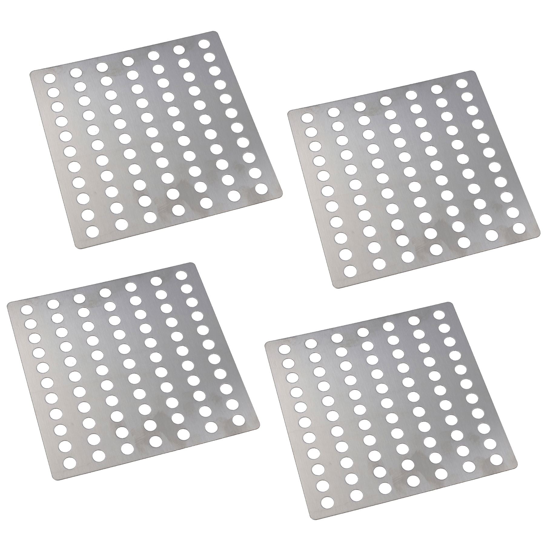 Stainless Steel Flat Drain Guard Cover Plate Grid 150mm x 150mm Rustproof