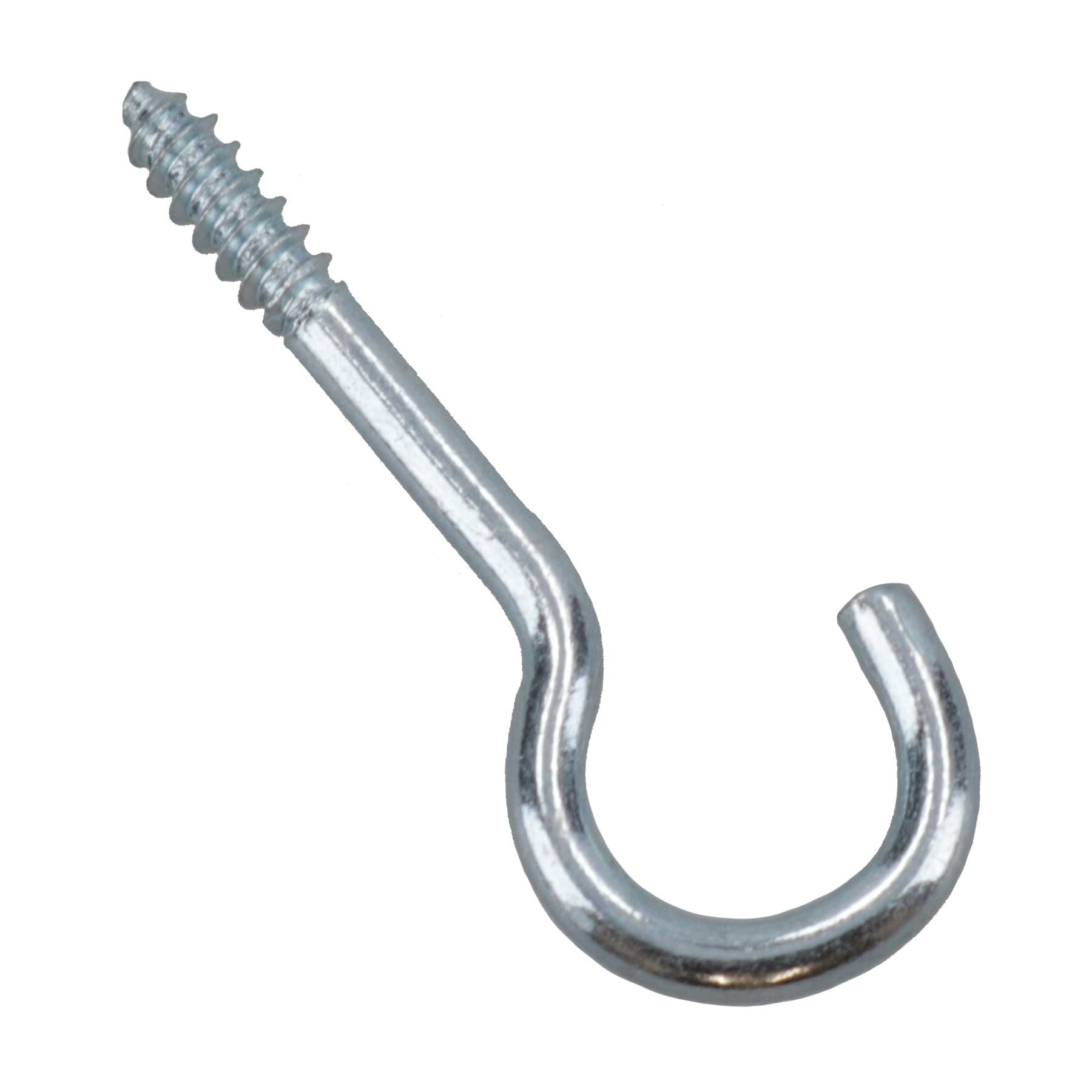 Screw Hook Fasteners Hangers Zinc Coated Finish 10mm Dia 35mm length