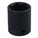 3/8in Drive Shallow Stubby Metric Impacted Impact Socket 6 Sided Single Hex