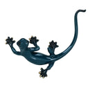 Blue Gecko Lizard Resin Wall Shed Sculpture Garden Statue Ornament Full Set