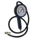 Heavy Duty Tyre Inflator Gauge With Long Reach Hose 1 Metre Long 0 – 170 PSI