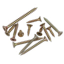 Wood Screws Assorted Sizes Pozi Drive Countersunk Fully Threaded 420pcs