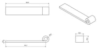 Tailgate Tailboard Hinge Trailer Truck Dropside Pins Strap Weld On 2 Pack