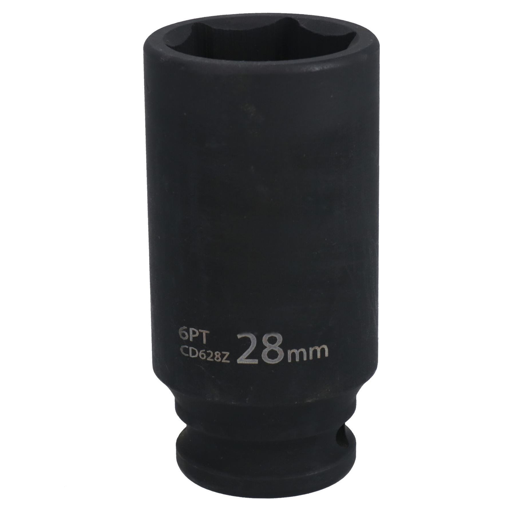 28mm 1/2in Drive Double Deep Impact Impacted Socket 6 Sided Single Hex