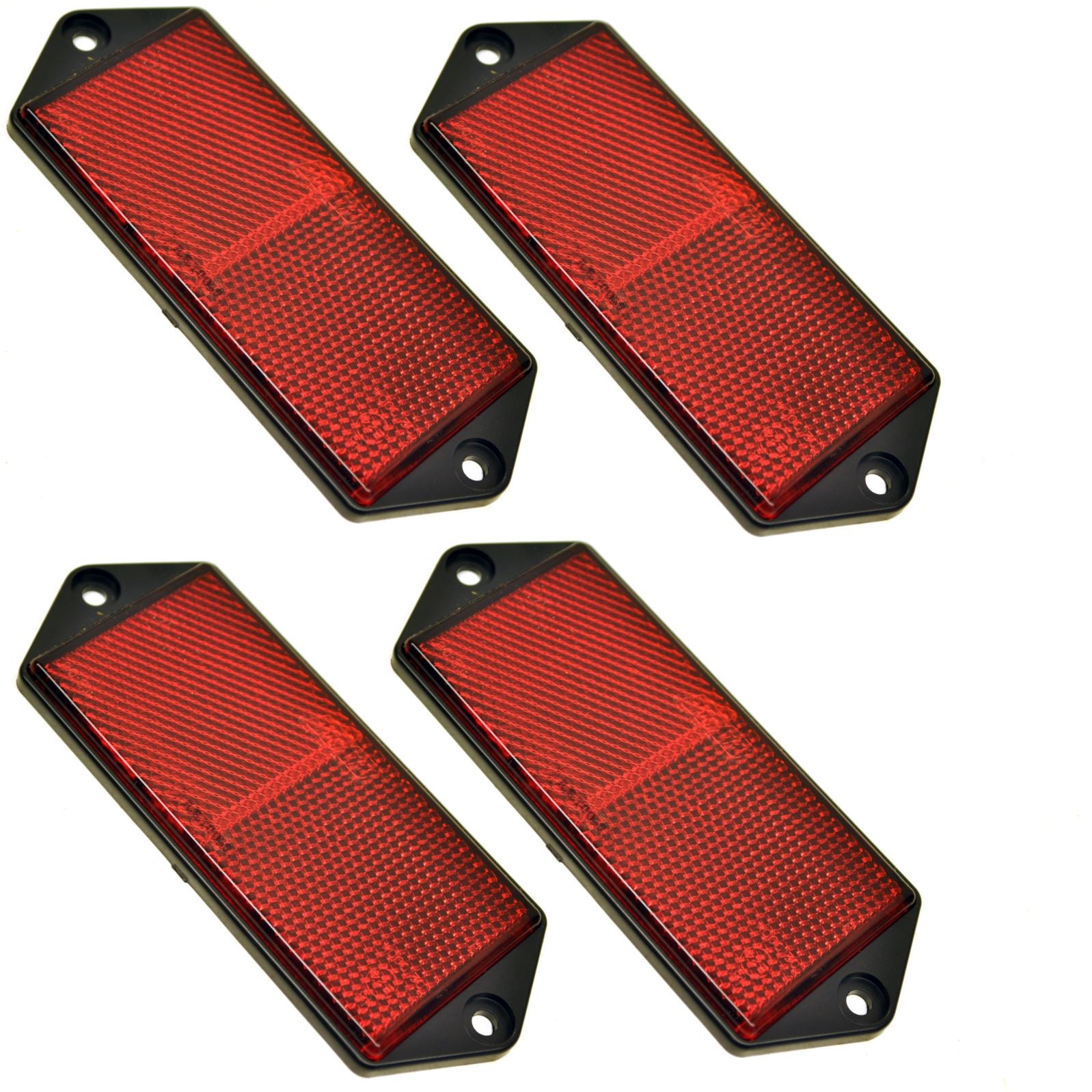 Large Rectangular Side Reflectors Amber, Red or White for Trailers Fence / Gate Posts