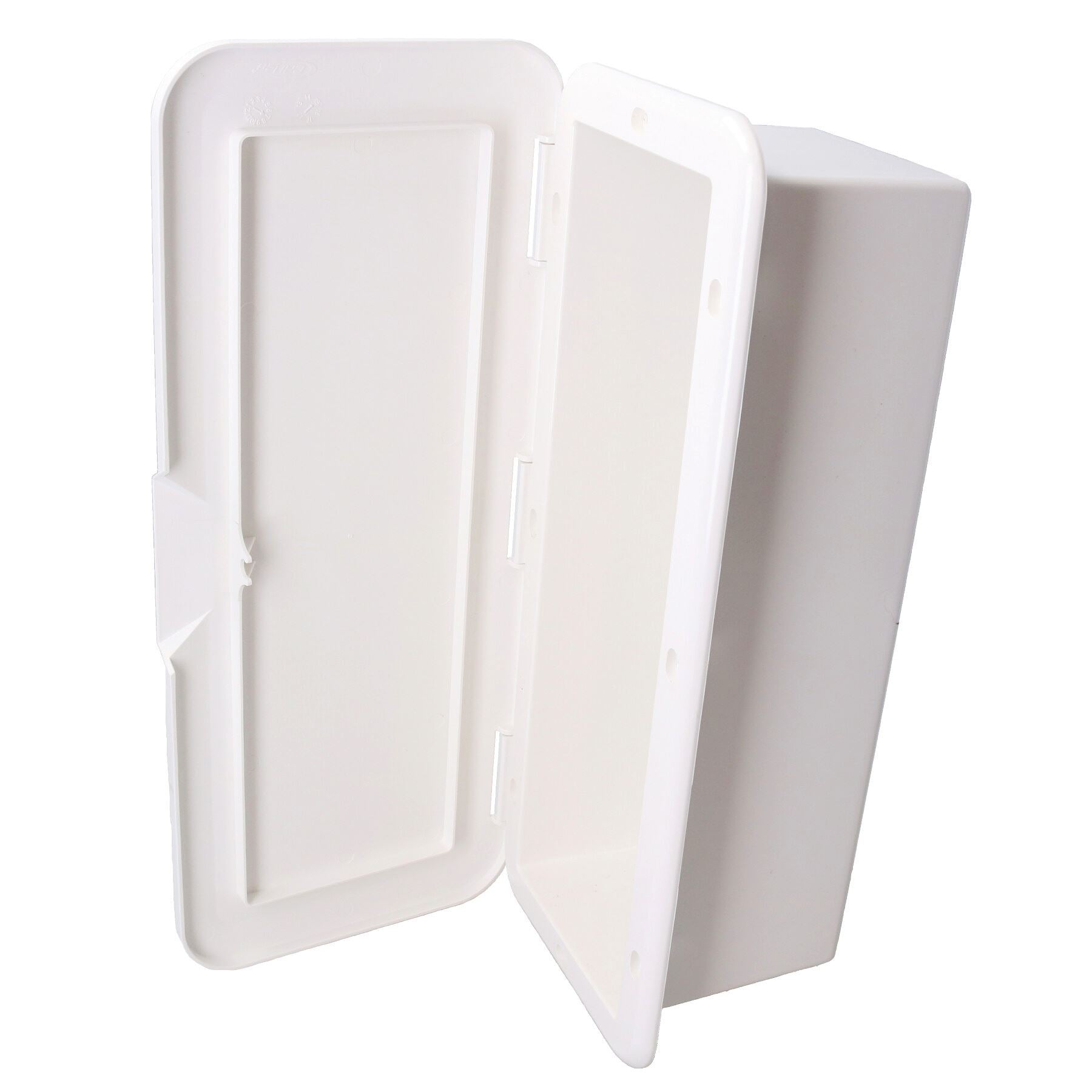 Hinged Plastic Deck Storage Box Cupboard Hatch 43cm x 18cm Boat Motorhome