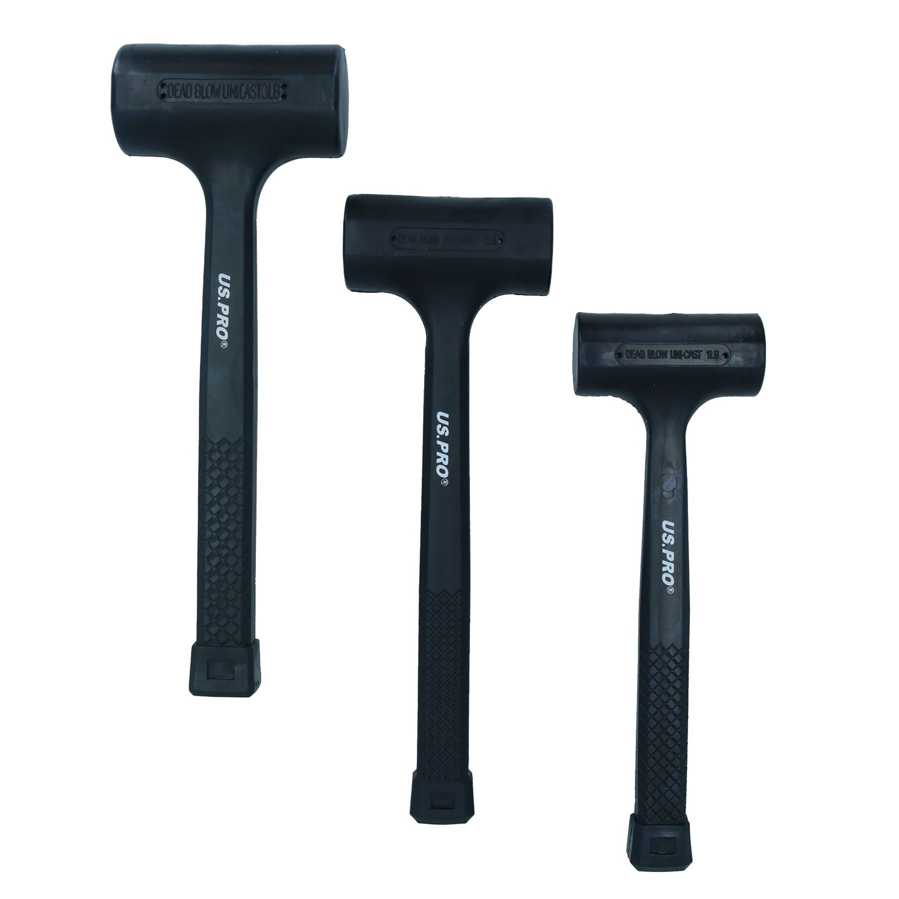 Dead blow hammer / mallet set 1lb / 2lb / 3lb 3pc set by AT203