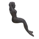 Small Mermaid Cast Iron Statue Figure Ornament Garden Water Pond Shelf Sitting