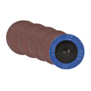 Flap Disc Set 50mm Twist Button Abrasive Discs Sanding