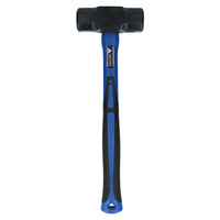 Double Face Sledge / Lump Hammer TPR Handle Fibreglass Shaft 4lb US Pro AT041