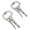 2pc 4" Mini Locking C Clamp / Fastener / Welding / Mole Grip / Adjustable TE500