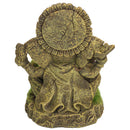 Aquatic Aquarium Decor Moss Covered Ganesha Fish Tank Ornament 12x10x15