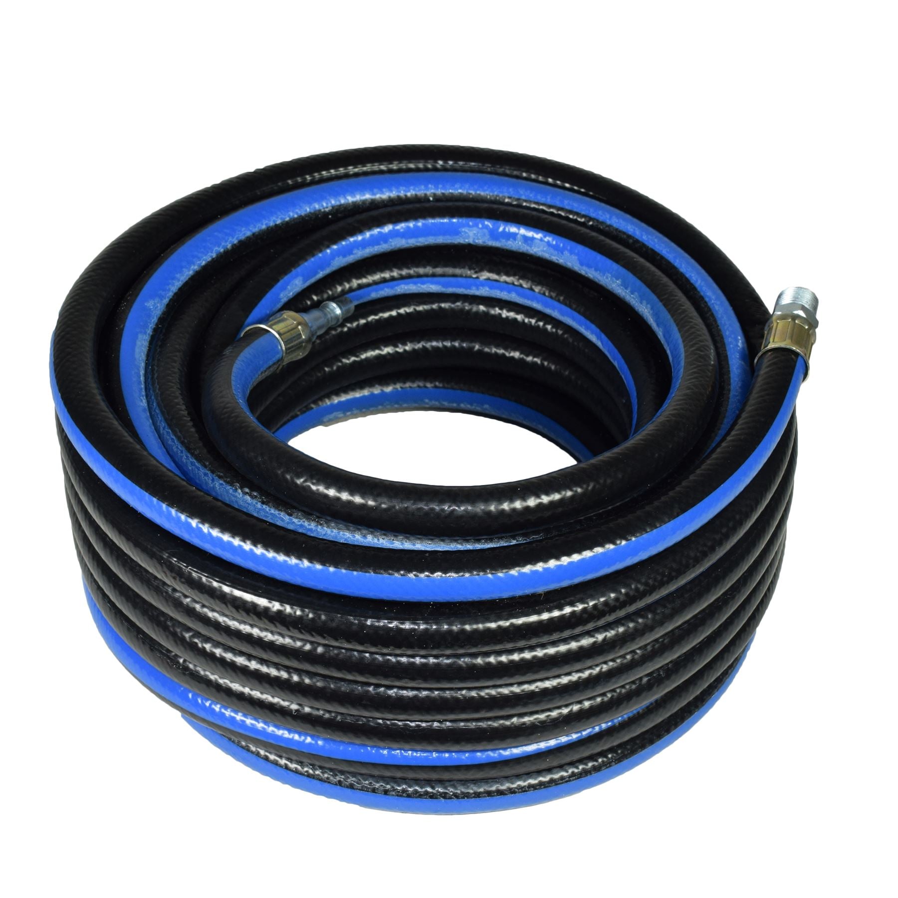 15m 50 Feet Compressor Airline Hose 10mm Internal Soft Rubber 3/8 BSP Thread