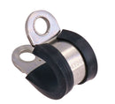 Pack of 10 Stainless Steel Rubber Lined P Clips Pipe Cable Clamp