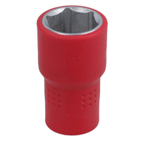 1/2in drive VDE Insulated Shallow Metric Socket 6 Sided Single Hex 1000 V