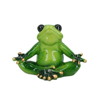 Yoga Frogs Toad Zen Ornament Statue Meditating Garden House Decor Set Of 3