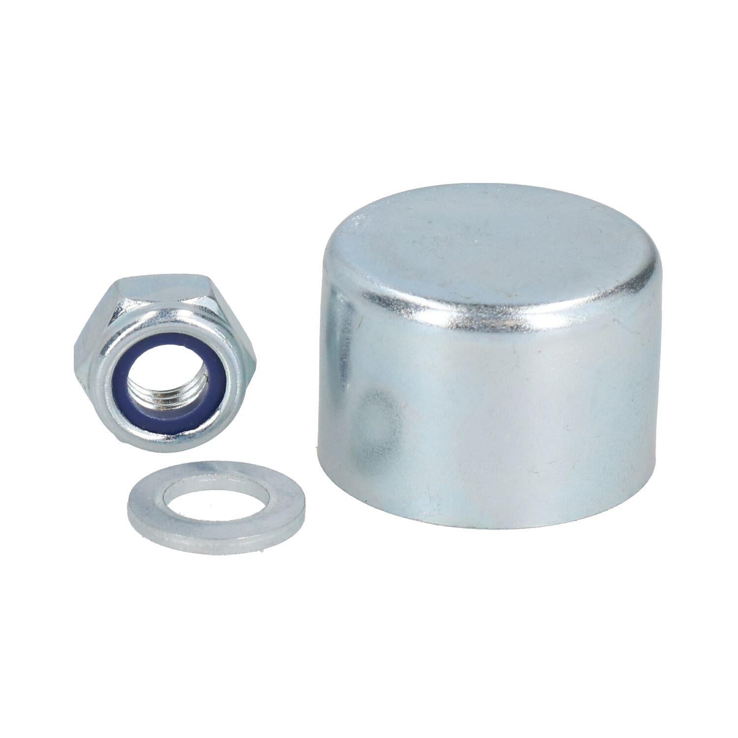 Replacement 35mm Erde Daxara Trailer Hub Cap Grease Cover & Lock Nut