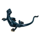 Blue Gecko Lizard Resin Wall Shed Sculpture Decor Statue Small House Ornament