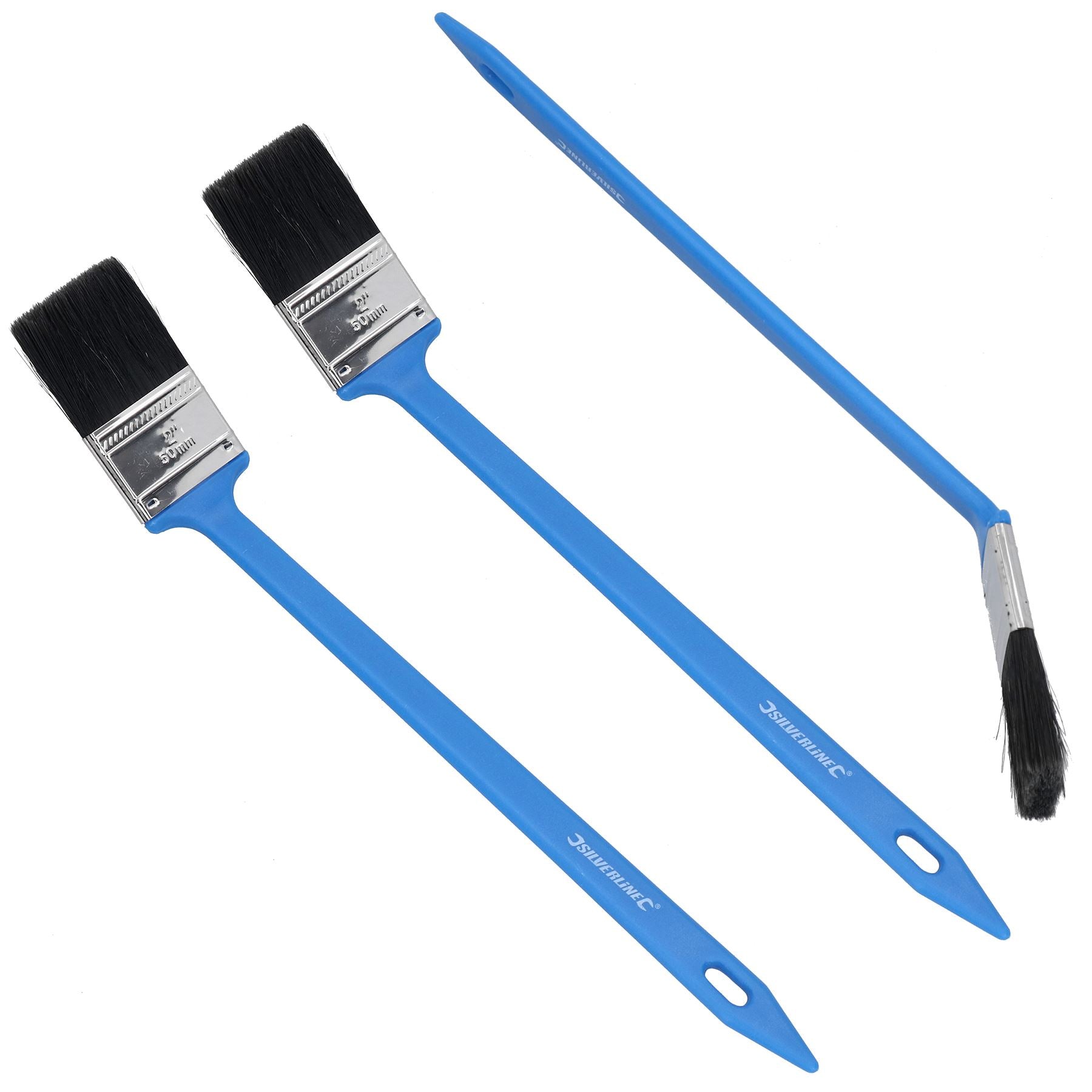 Long Reach Angled Radiator Paint Brush 50mm (2”) Width Head 400mm Long