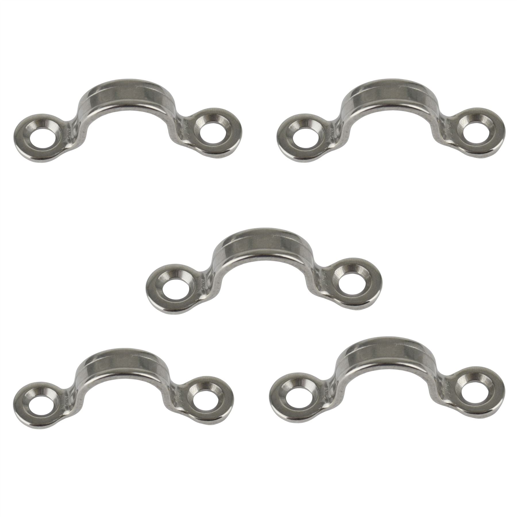 10mm / 13mm Stainless Steel Sheet Eye Straps Fender Tie Rings Marine Grade