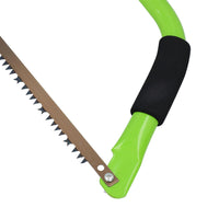 24" Heavy Duty Bow Saw Wood Trees Blade Branches with Finger Guard + Blades