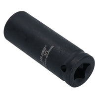 20mm 1/2" Drive Double deep Metric Impacted Impact Socket Single Hex 6 Sided