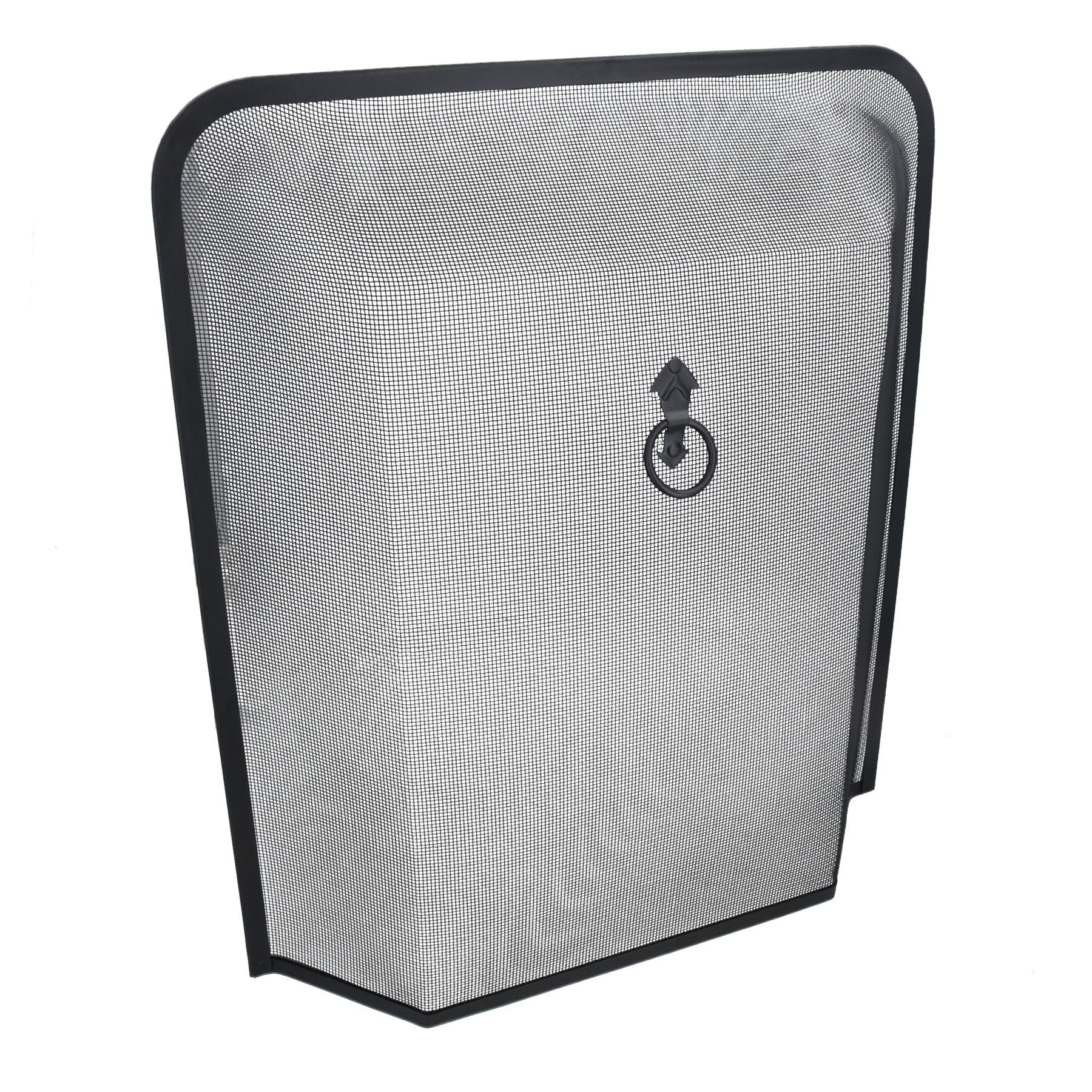 Fire Guard Black Spark Guard Freestanding Fireside Fine Mesh Protector Screen