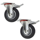 3” 4” 5” 6” Swivel Castors with Brakes Rubber Steel Caster Wheels Trolley