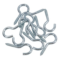 Screw Hook Fasteners Hangers Zinc Coated Finish 12mm Dia 40mm length