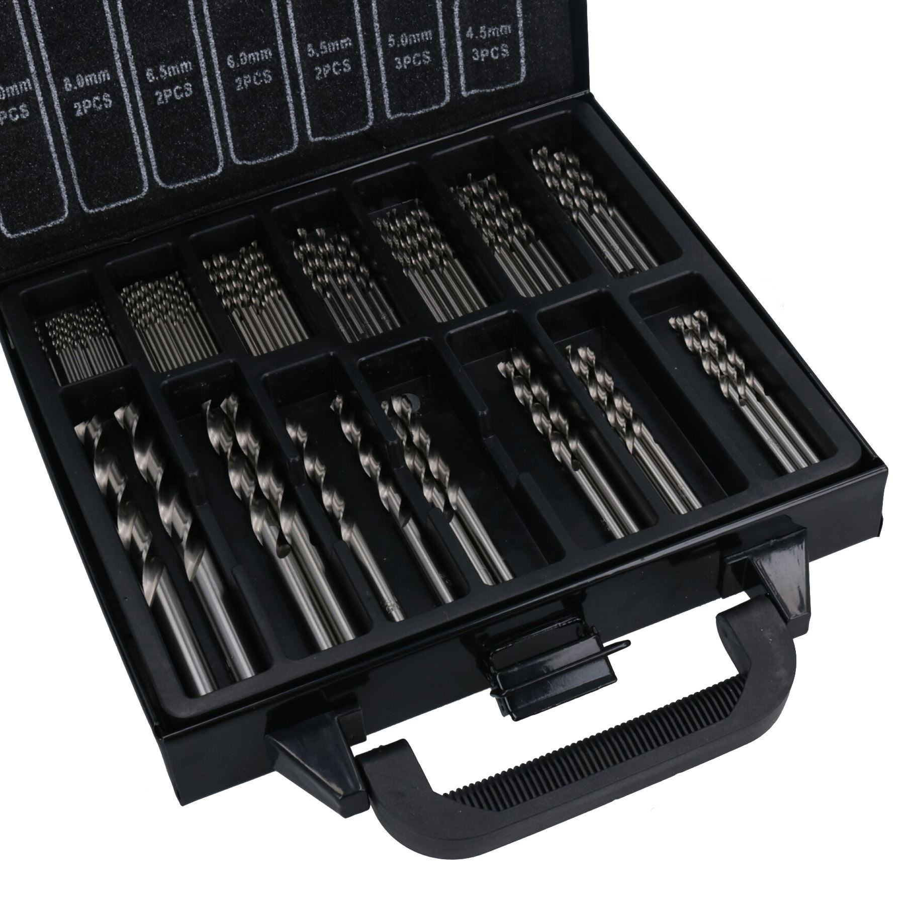 99pc HSS-G Metric Drill Bit Set Split Point Drills Metal Plastic Copper 1.5mm – 10mm