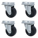 2” (50mm) Heavy Duty Swivel Castor Wheels Trolley Furniture Rubber Wheel