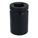 1" Drive Double Deep MM Impact Impacted Socket 6 Sided Single Hex