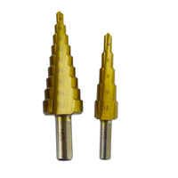 Small & Medium HSS Step Cone Drill Titanium Hole Twist Cutter Circle TE125_TE126