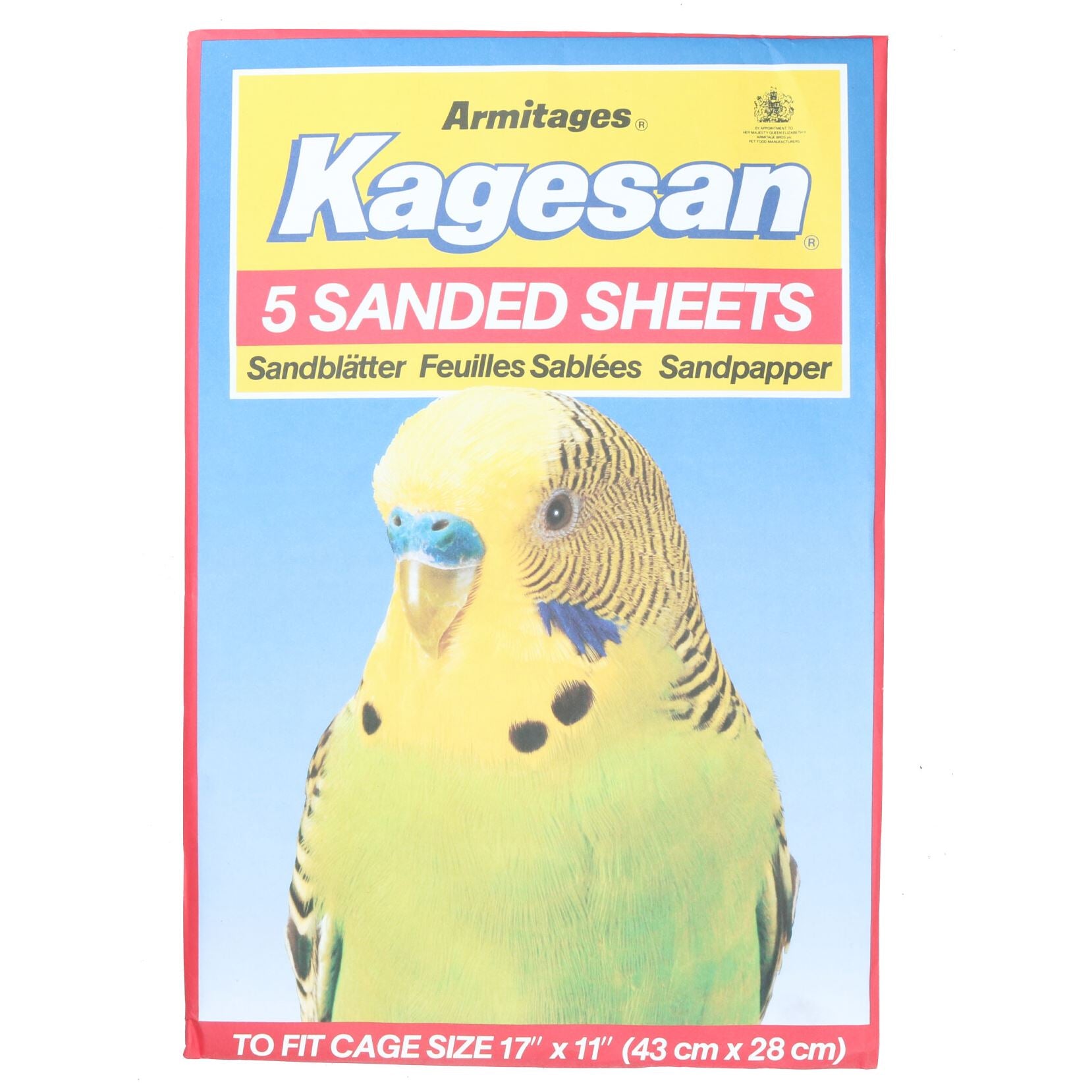 Sanded Sheets Sandpaper Cage Lining Budgies Caged Birds - 4 Sizes Available