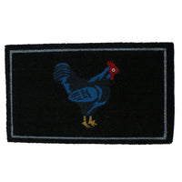 Cockerel Rooster Design Door Mat Doormats Welcome Home Chicken 45 x 75cm