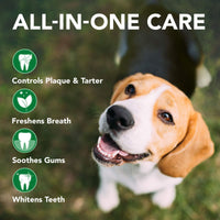 Dental Care Kit Teeth Cleaning Fresh Breath For Dogs Finger Brush And Gel