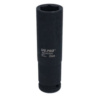 Extra Deep Long Metric MM Impact Socket 1/2" Drive 6 Sided Single Hex