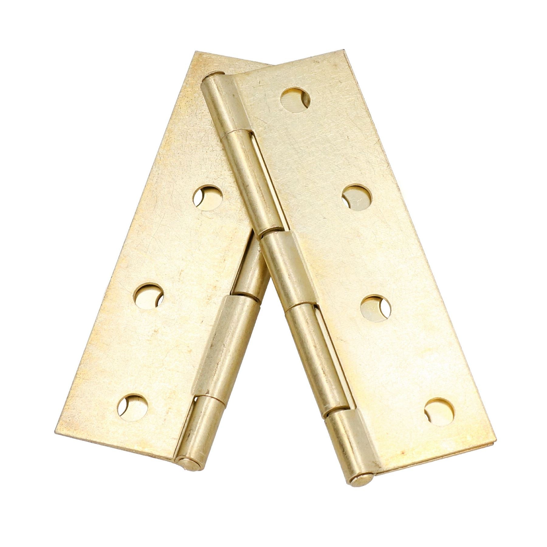 4” (100mm) Brass Plated Steel Door Cabinet Closet Gate Hinges Butt Hinge