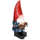 Large Gnome Welcome Sign Garden Sculpture Ornament Statue Metal Decoration