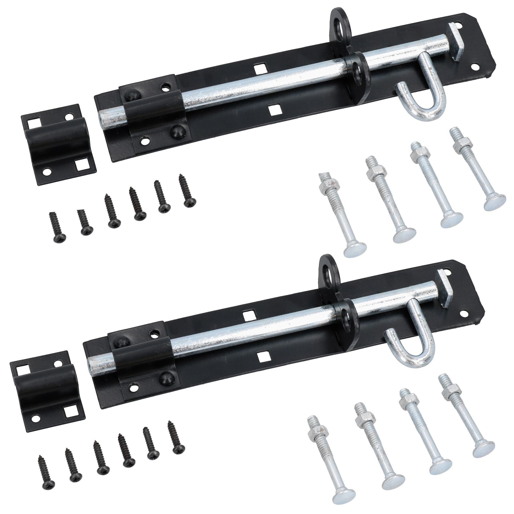 8” (200mm) Brenton Slip Bolt Padbolt Slide Latch Lock Catch Sheds Gates