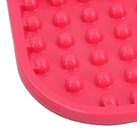 Red Slomo Dog Cat Slow Treat Dog Feeding Dispensing Mat Boredom Breaker