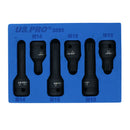 1/2in Drive Deep + Shallow Impact Impacted Male Spline Sockets M14 M16 M18