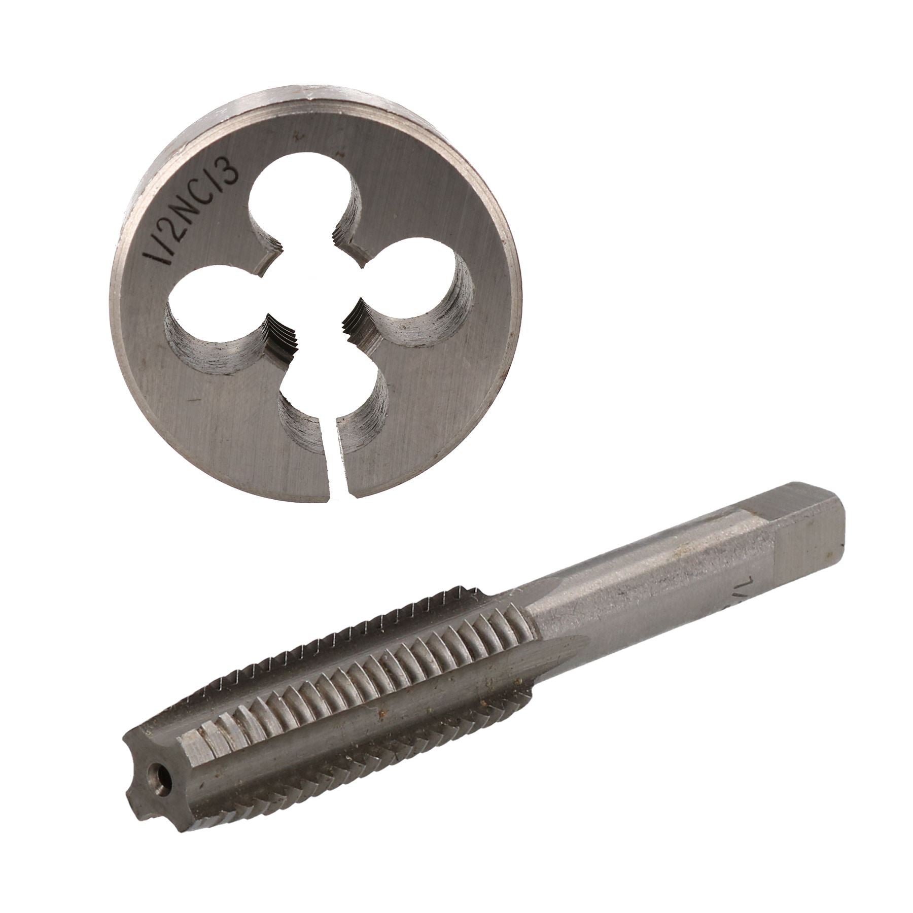 1/4" -5/8" UNC Tap & Die Tungsten Steel Taper and 38mm Split Die